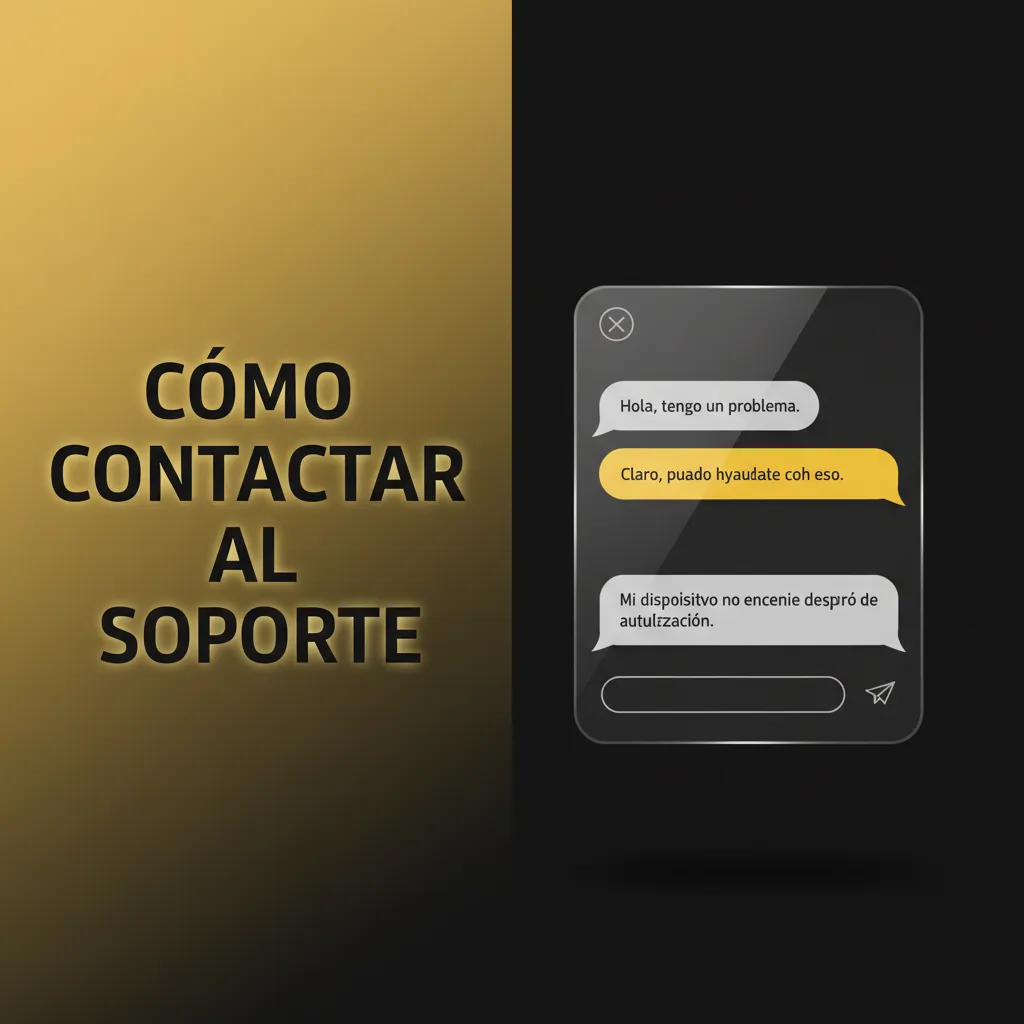 Guía de contacto con soporte 24/7: chat en vivo, centro de ayuda, email, redes sociales y formulario de privacidad.
