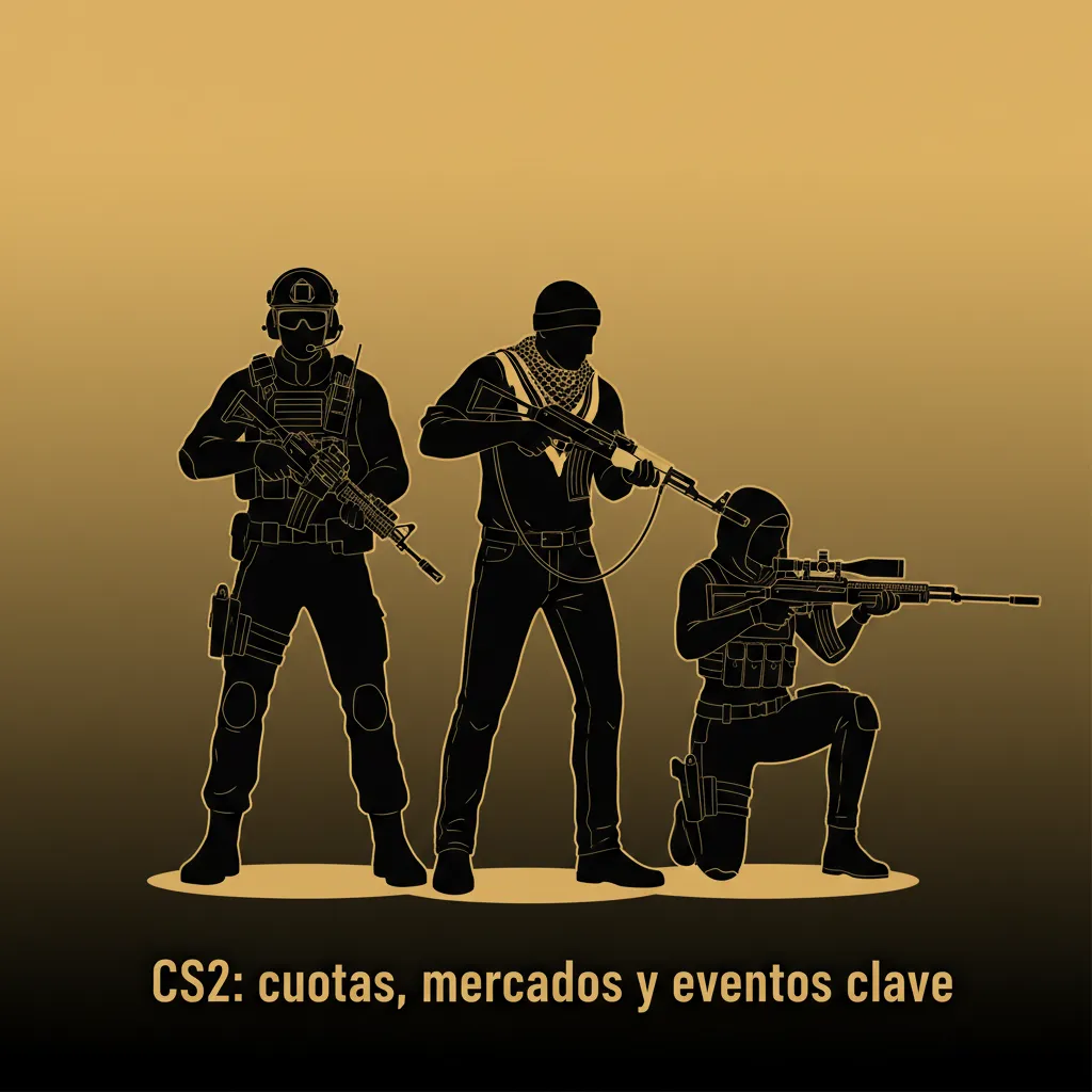 Banner de apuestas de CS2 con cuotas en vivo, mercados de mapas y eventos: PGL Major, BLAST, ESL, IEM y CCT.