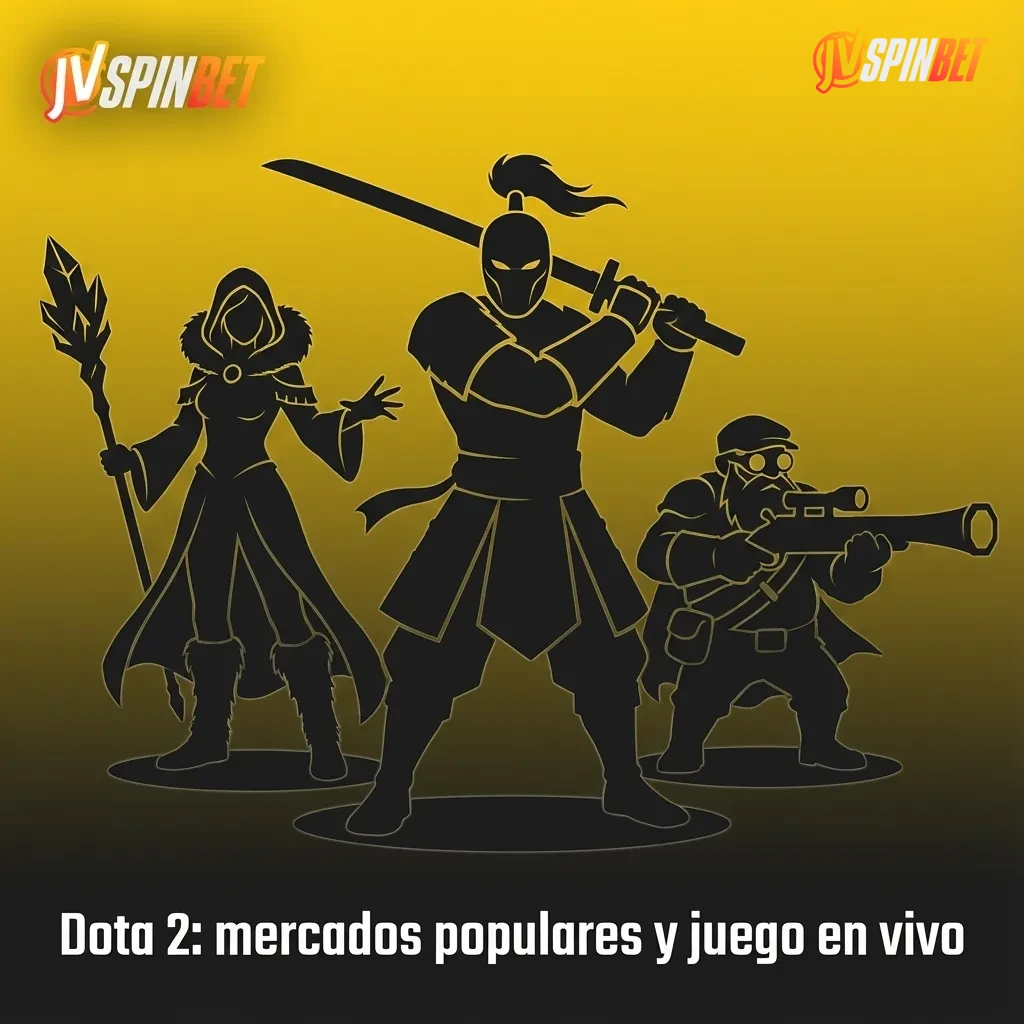Interfaz de apuestas de Dota 2: ganador, hándicaps, totales, primer Roshan o primera torre; cuotas en vivo dinámicas.
