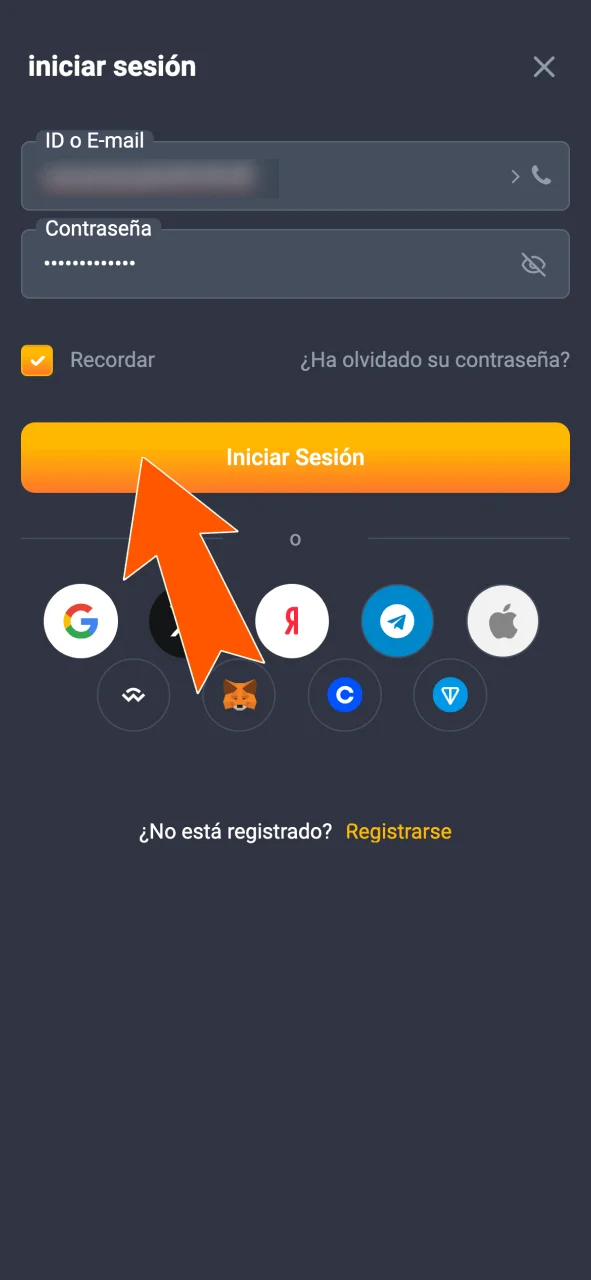 Iniciá sesión en JVSpin y accedé a tu cuenta.