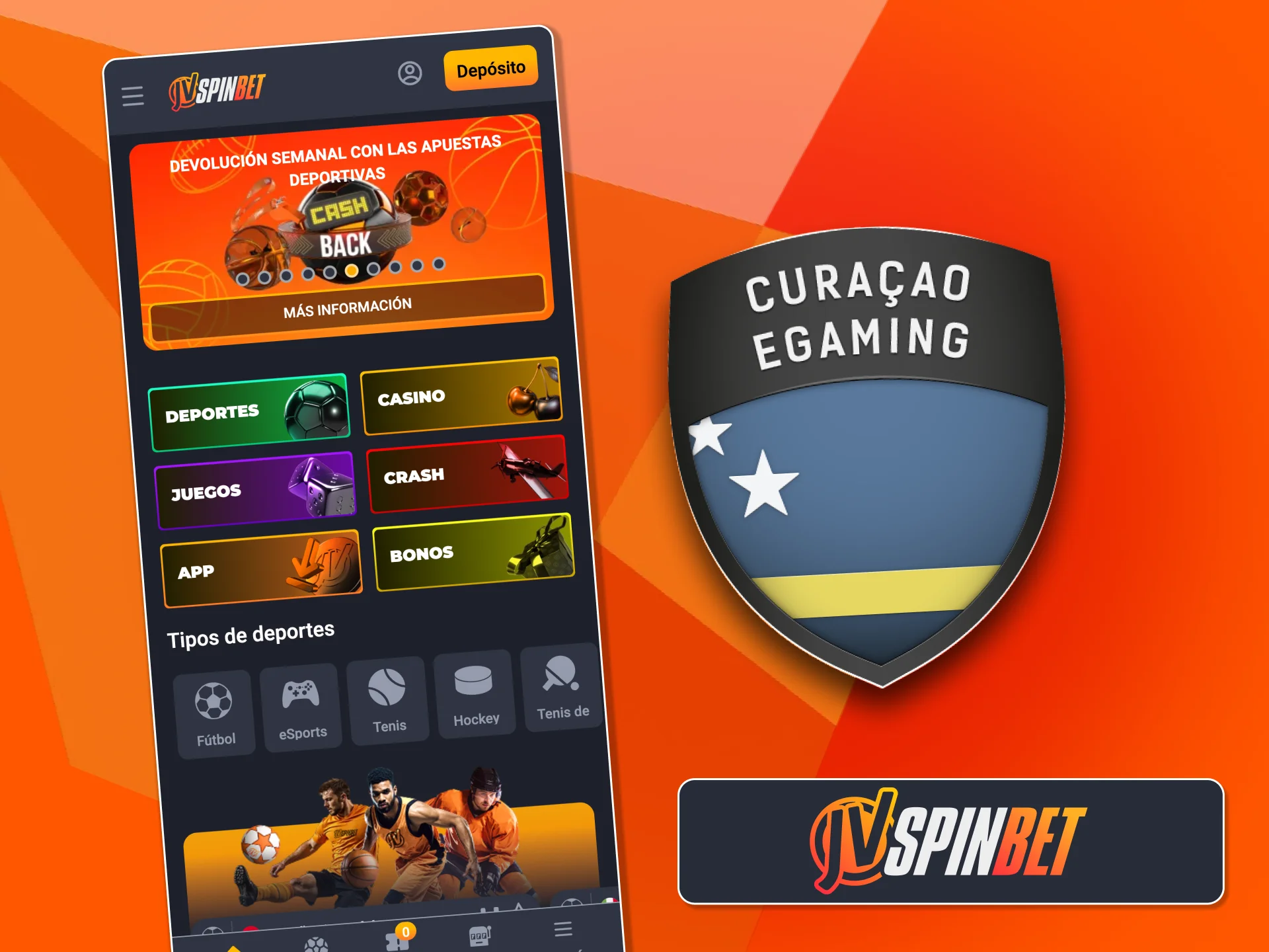 Descargá el APK seguro de JVSpin y jugá protegido.