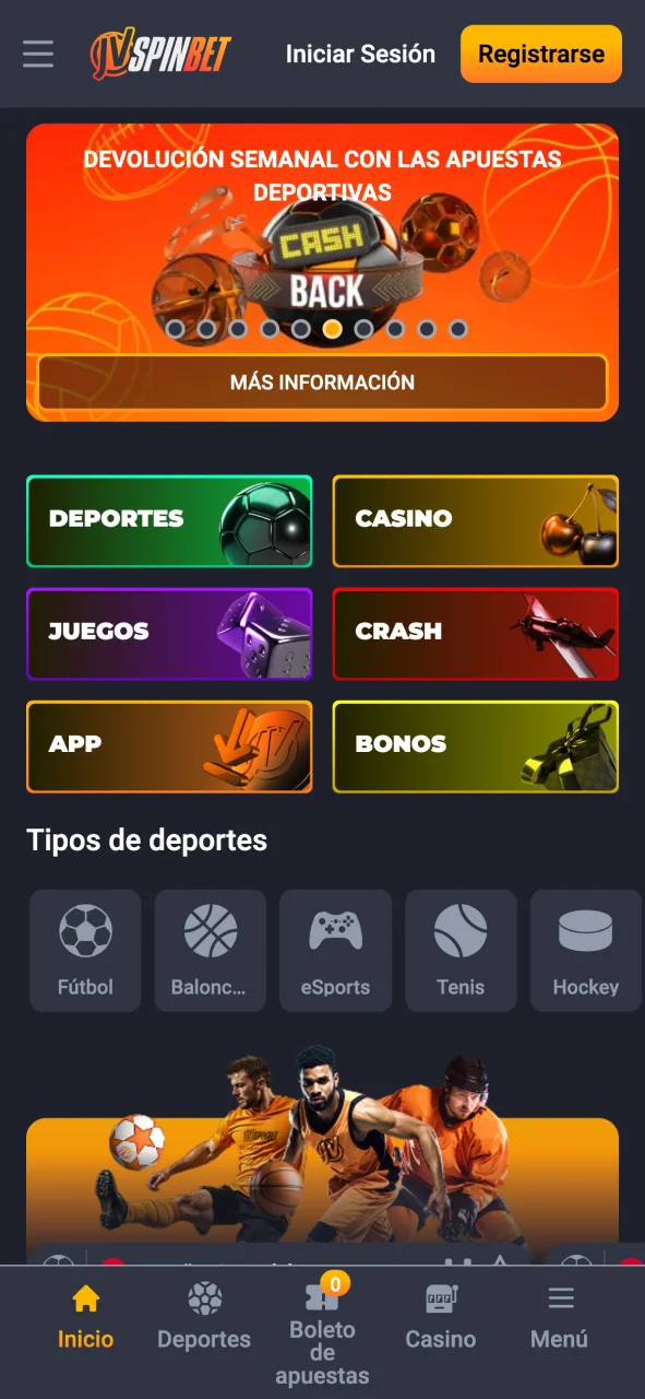 Tocá el ícono y accedé a JVSpin desde tu móvil.