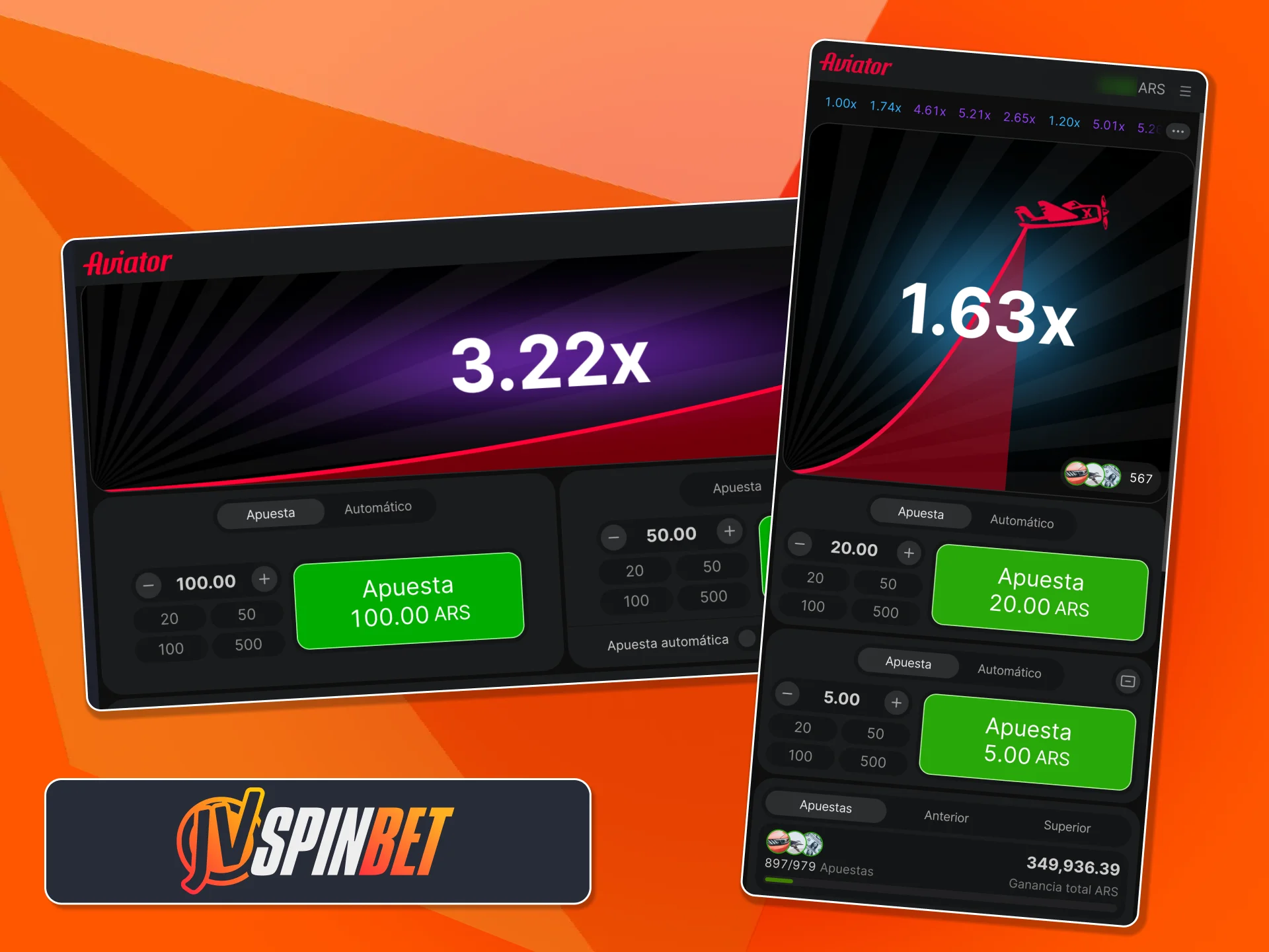 Jugá Aviator con ritmo rápido y cashout en vivo en JVSpin.