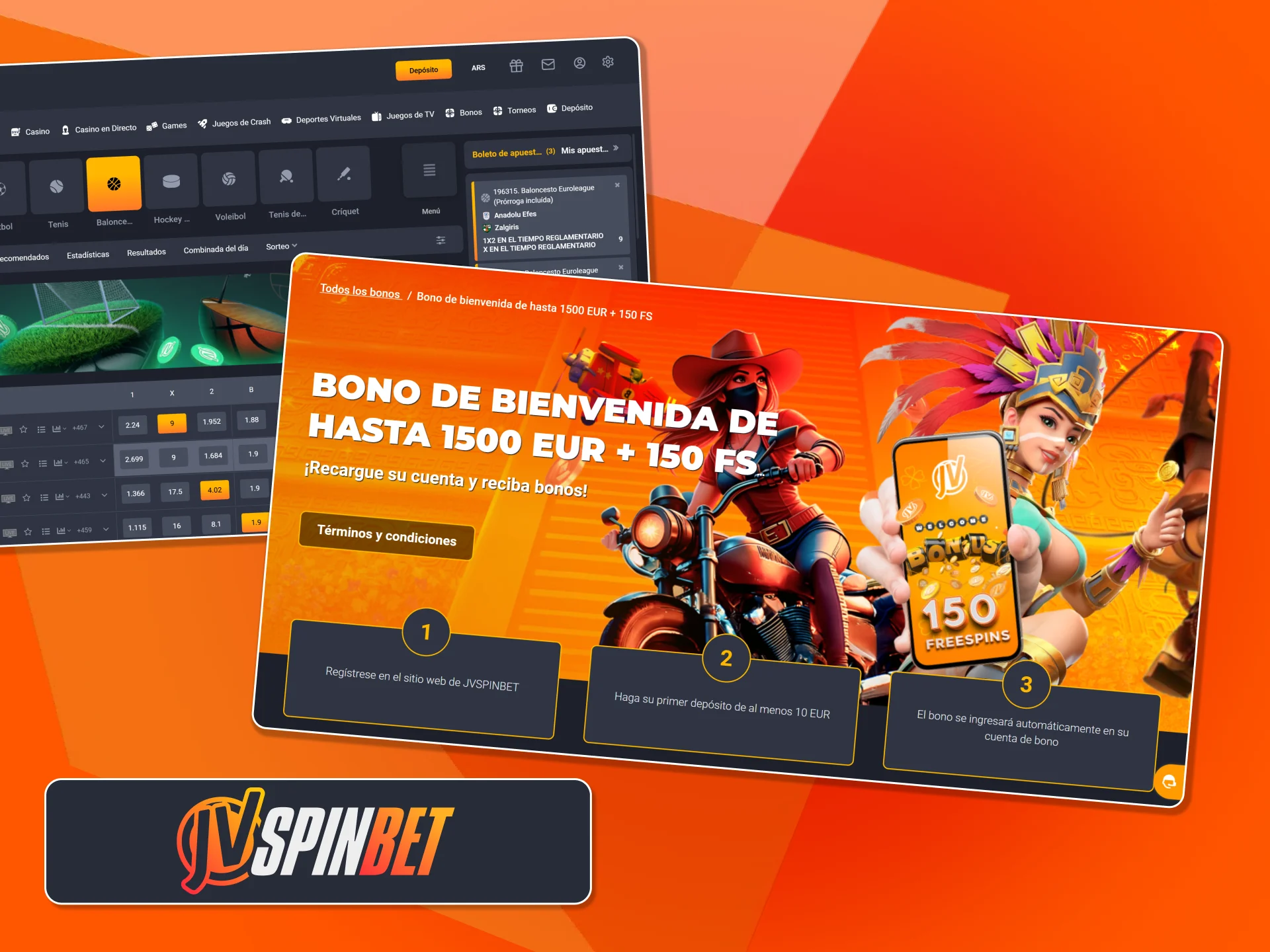 Consigue un bono de bienvenida para empezar a ganar en JVSpin.