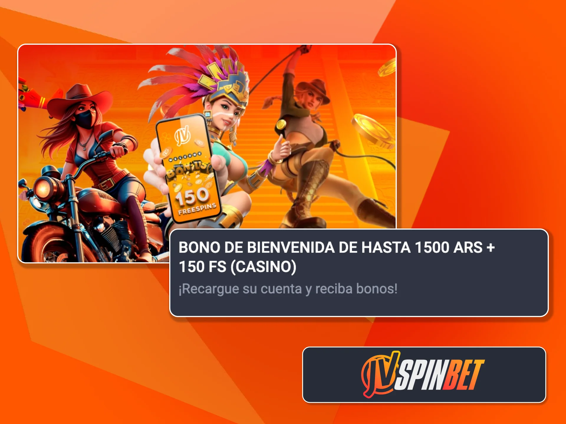 Activá el paquete de bienvenida de slots en JVSpin y jugá con bonos y giros desde tu primer depósito.