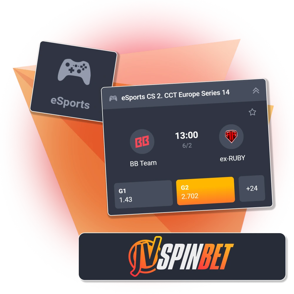 Apuesta en los mejores torneos de CS 2 y otros esports en JVSpin.