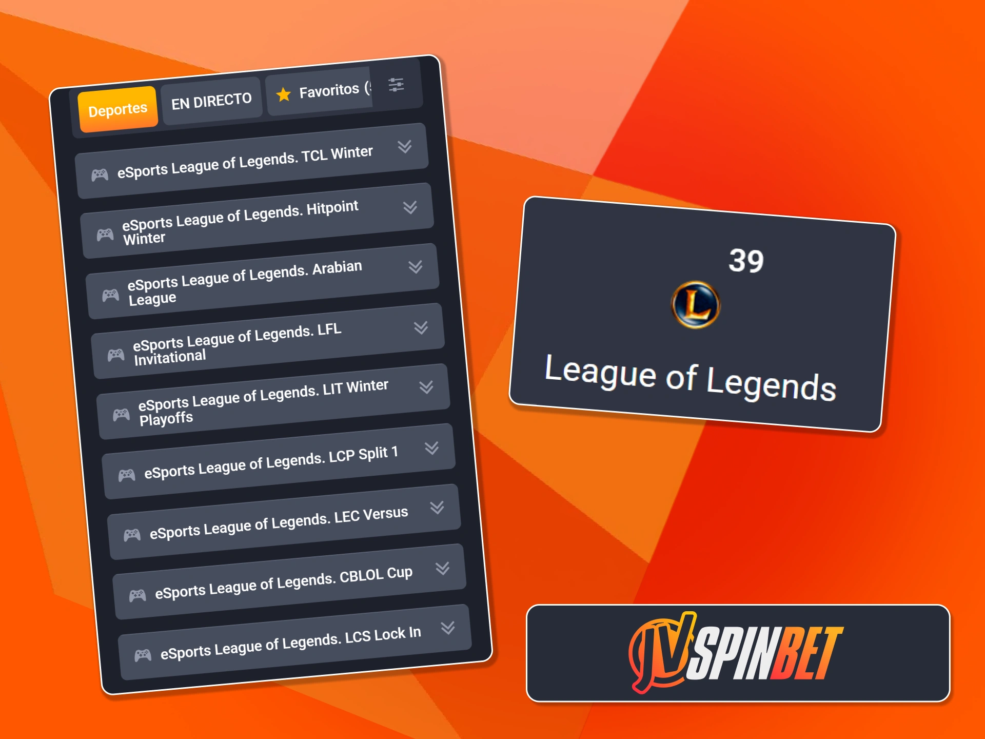Explora los mercados de apuestas para la LEC y otras ligas de League of Legends en JVSpin.