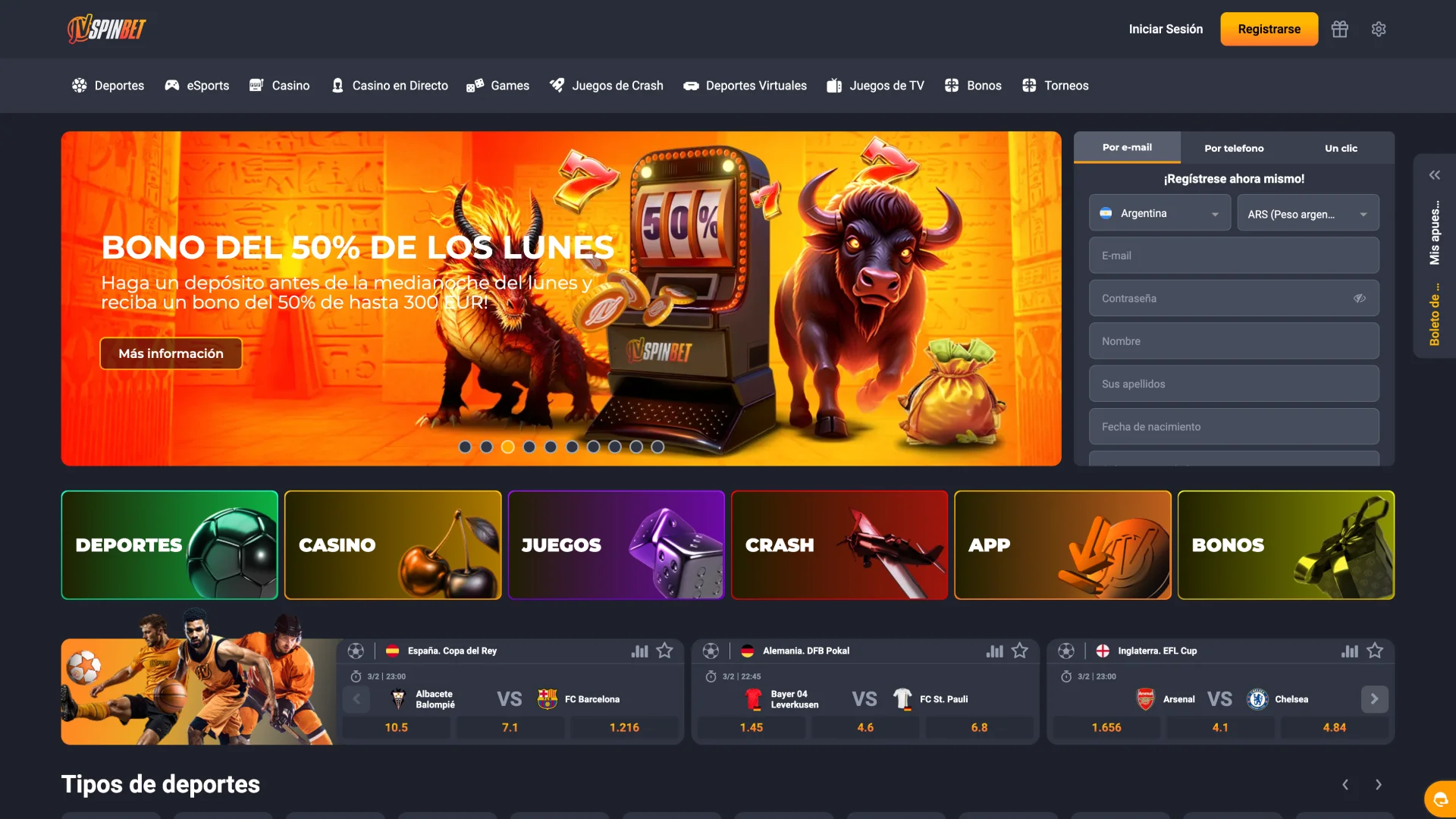 Ingresá a JVSpin Argentina y empezá a apostar en casino online y deportes hoy mismo.