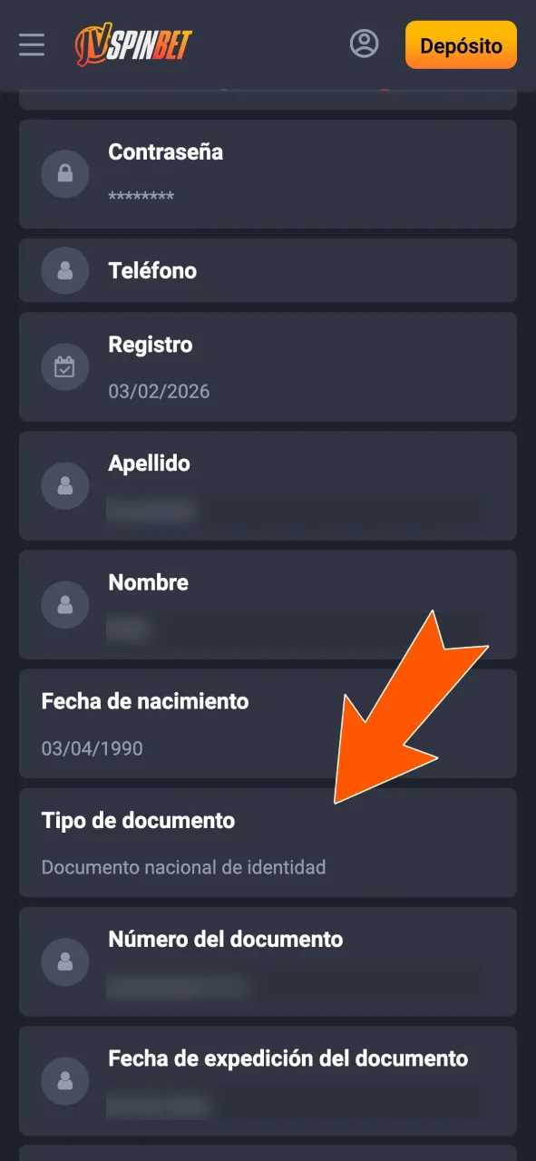Completá los datos del documento en JVSpin de forma correcta.