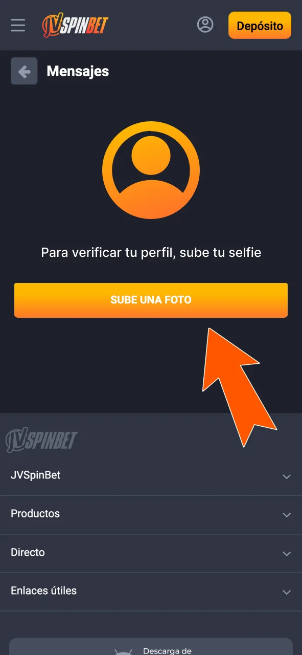 Subí selfie de coincidencia en JVSpin si se solicita.