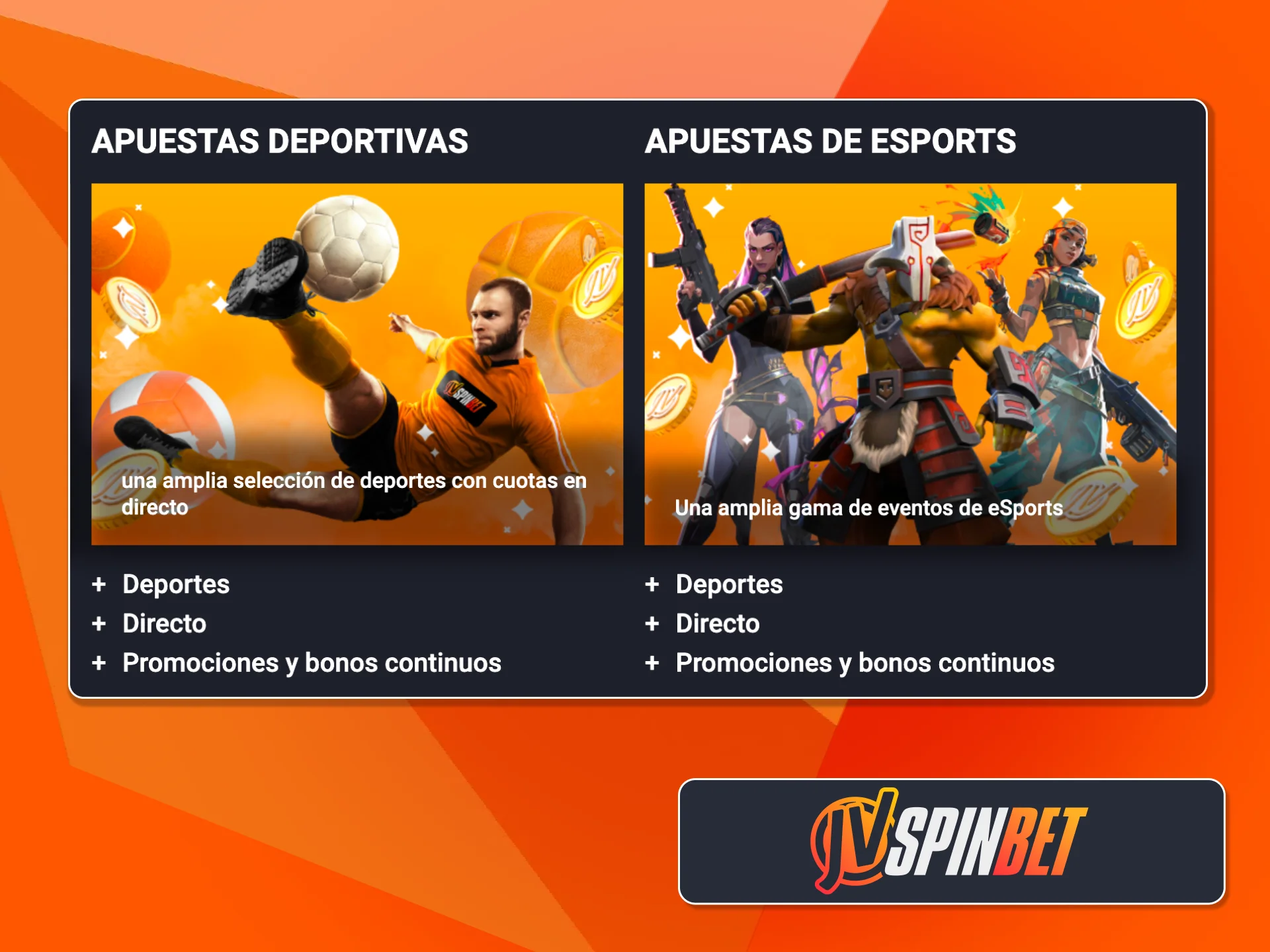 Apostá en deportes en JVSpin Argentina con mercados pre partido y en vivo.