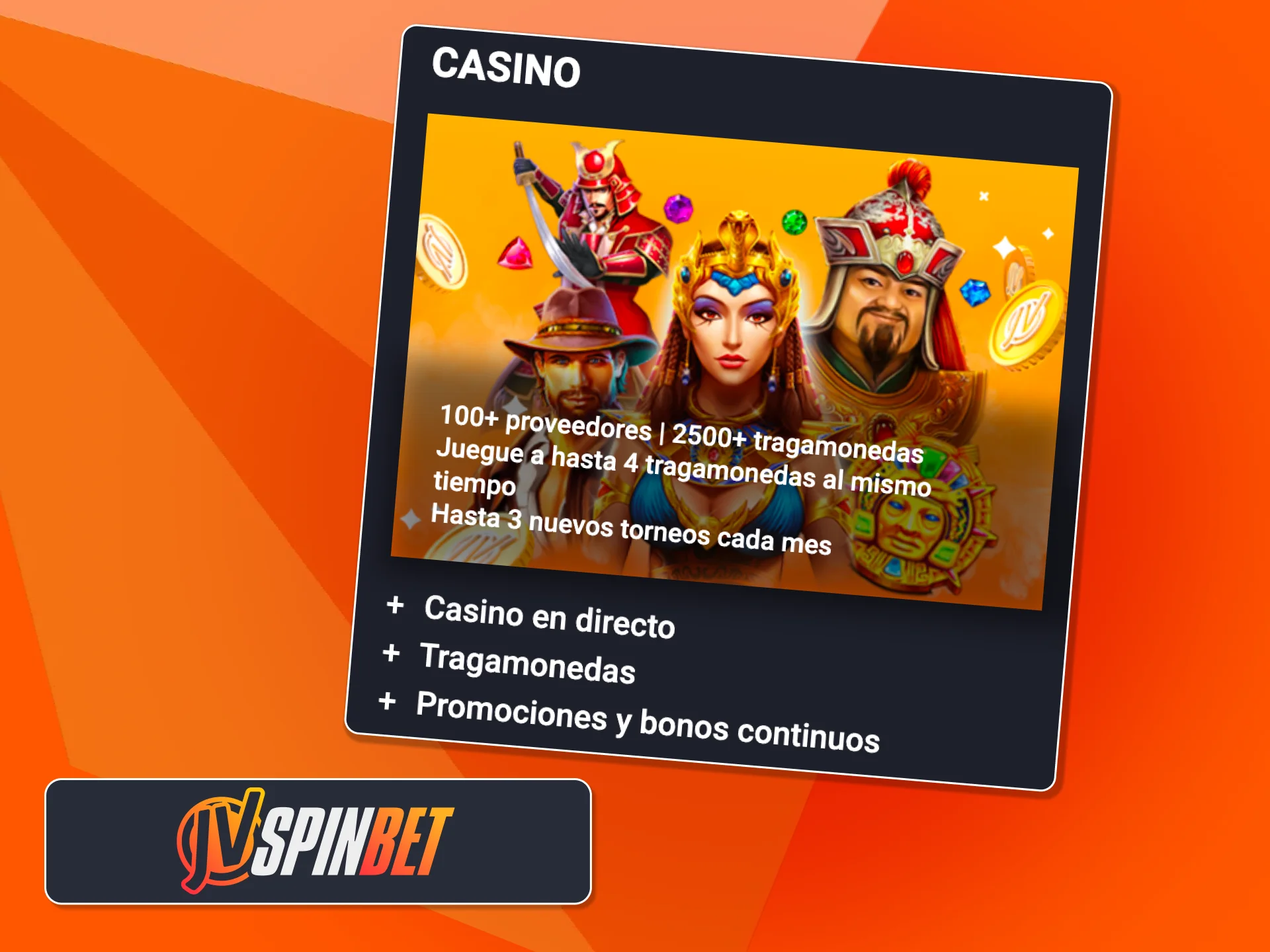 Explorá miles de juegos seguros y variados en el casino online de JVSpin.