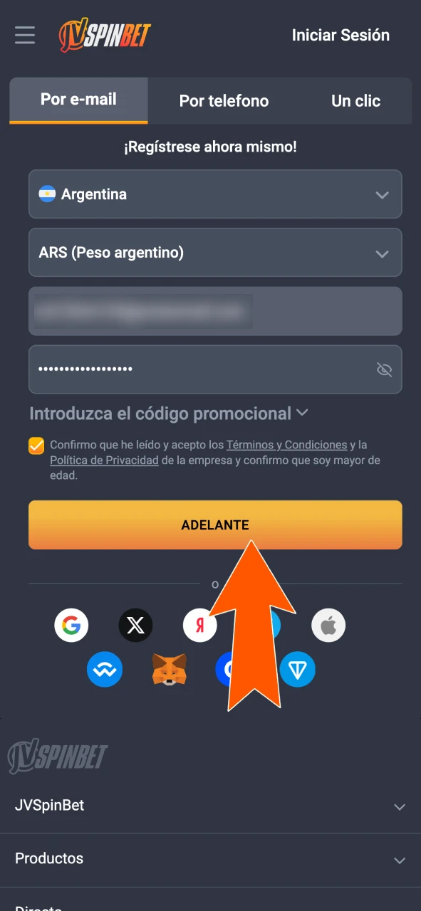 Validá tu cuenta JVSpin y empezá a jugar hoy.