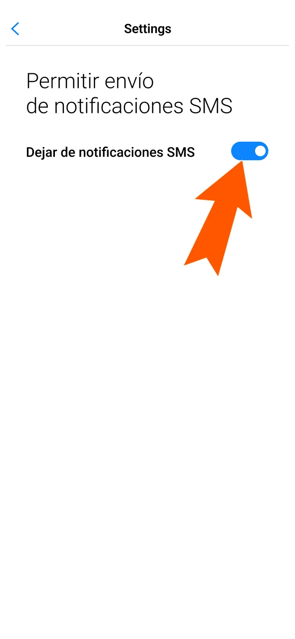 Permití SMS o notificaciones para recibir códigos en JVSpin.