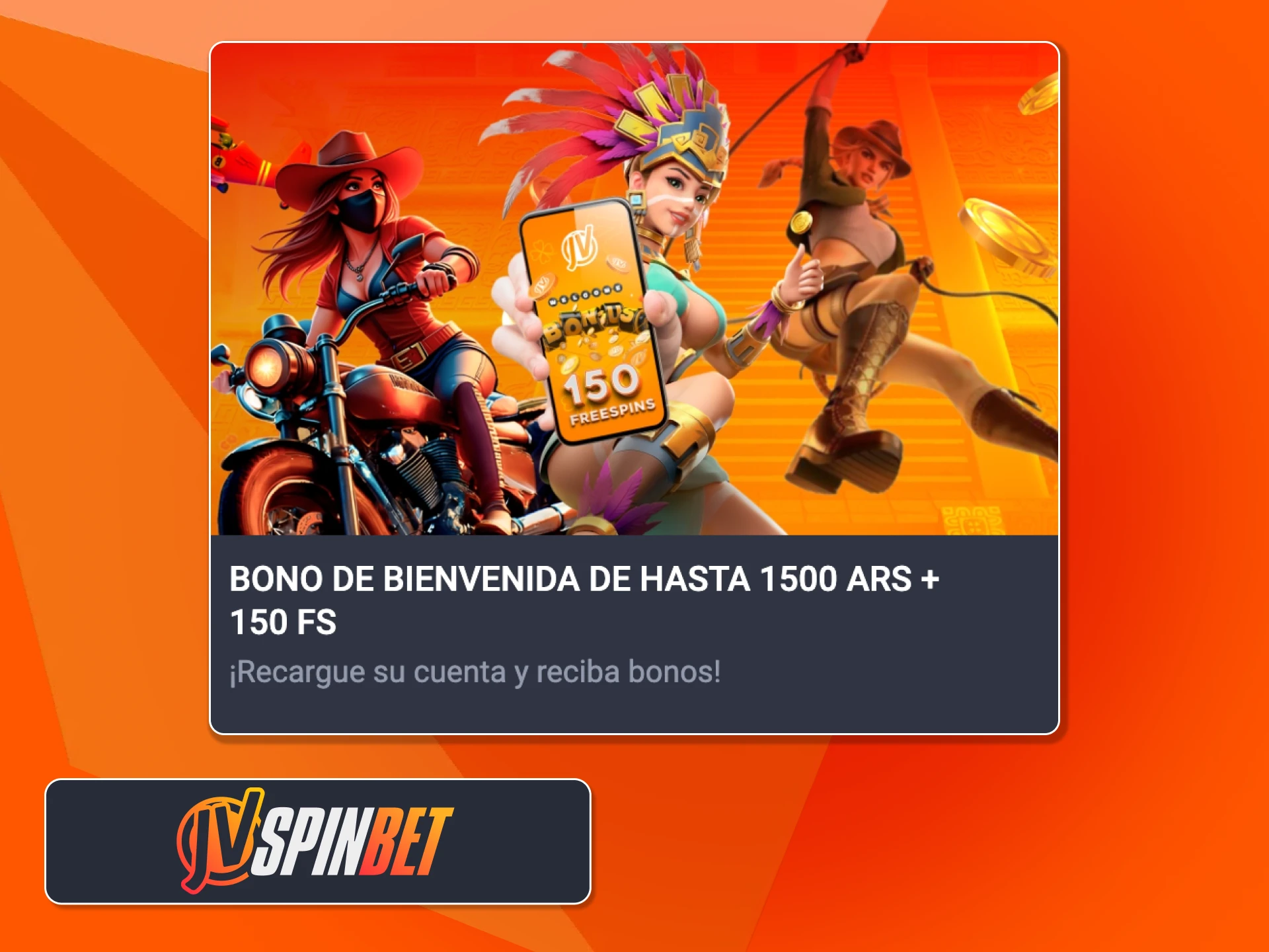 Activá el bono de bienvenida de JVSpin y empezá a jugar.