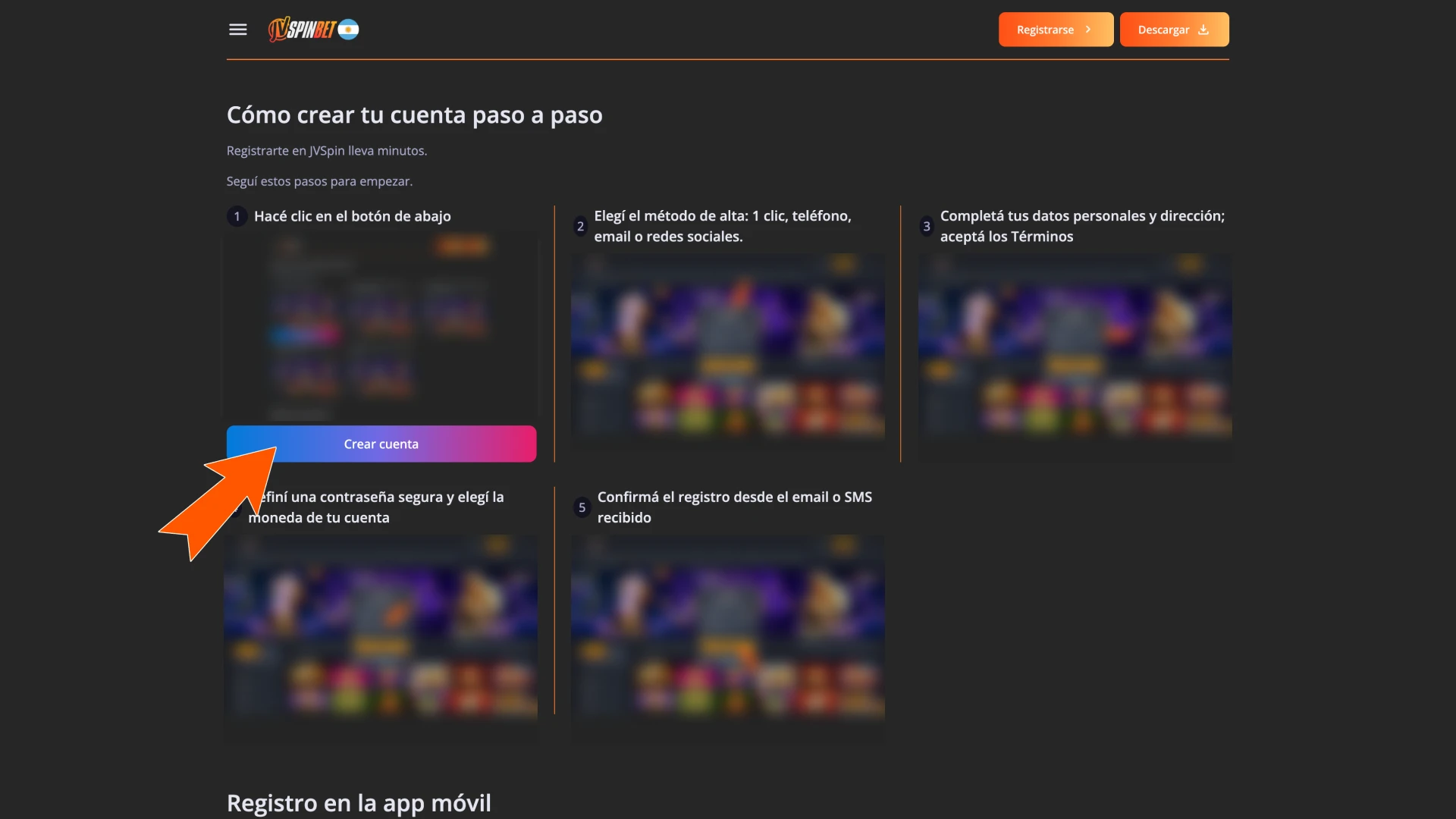 Tocá el botón de abajo y seguí en JVSpin.