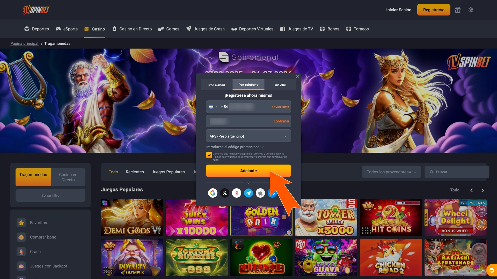 Validá tu cuenta JVSpin y empezá a jugar hoy.