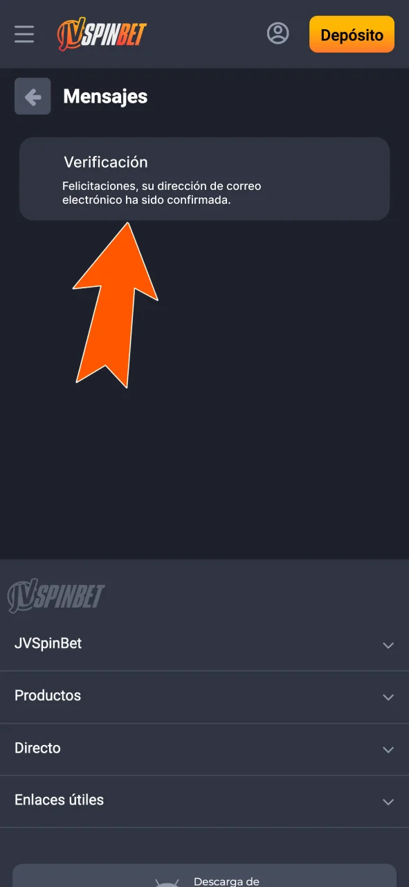 Vas a recibir avisos por email y app de JVSpin.