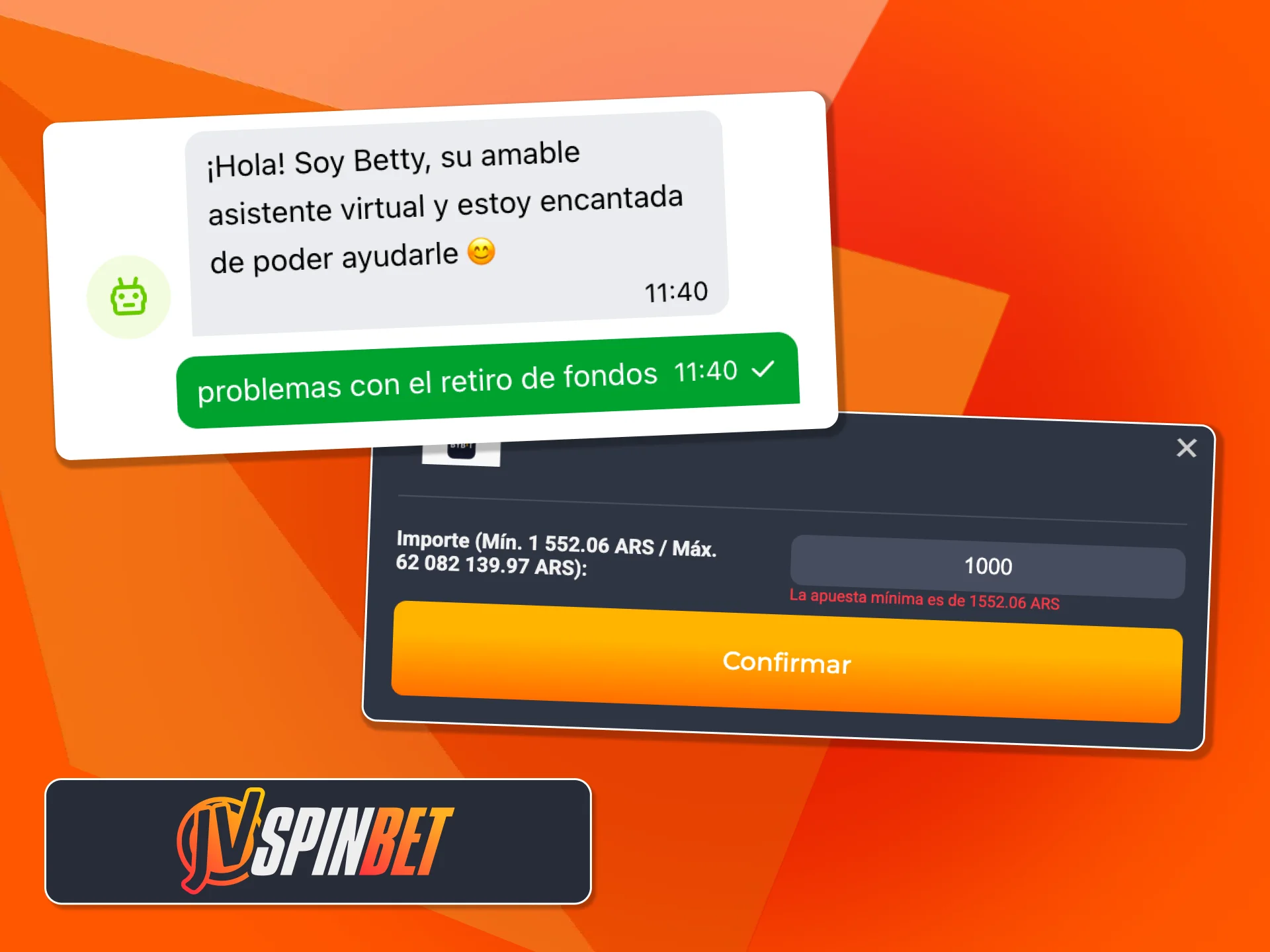 Solucioná problemas frecuentes de retiro y seguí en JVSpin.