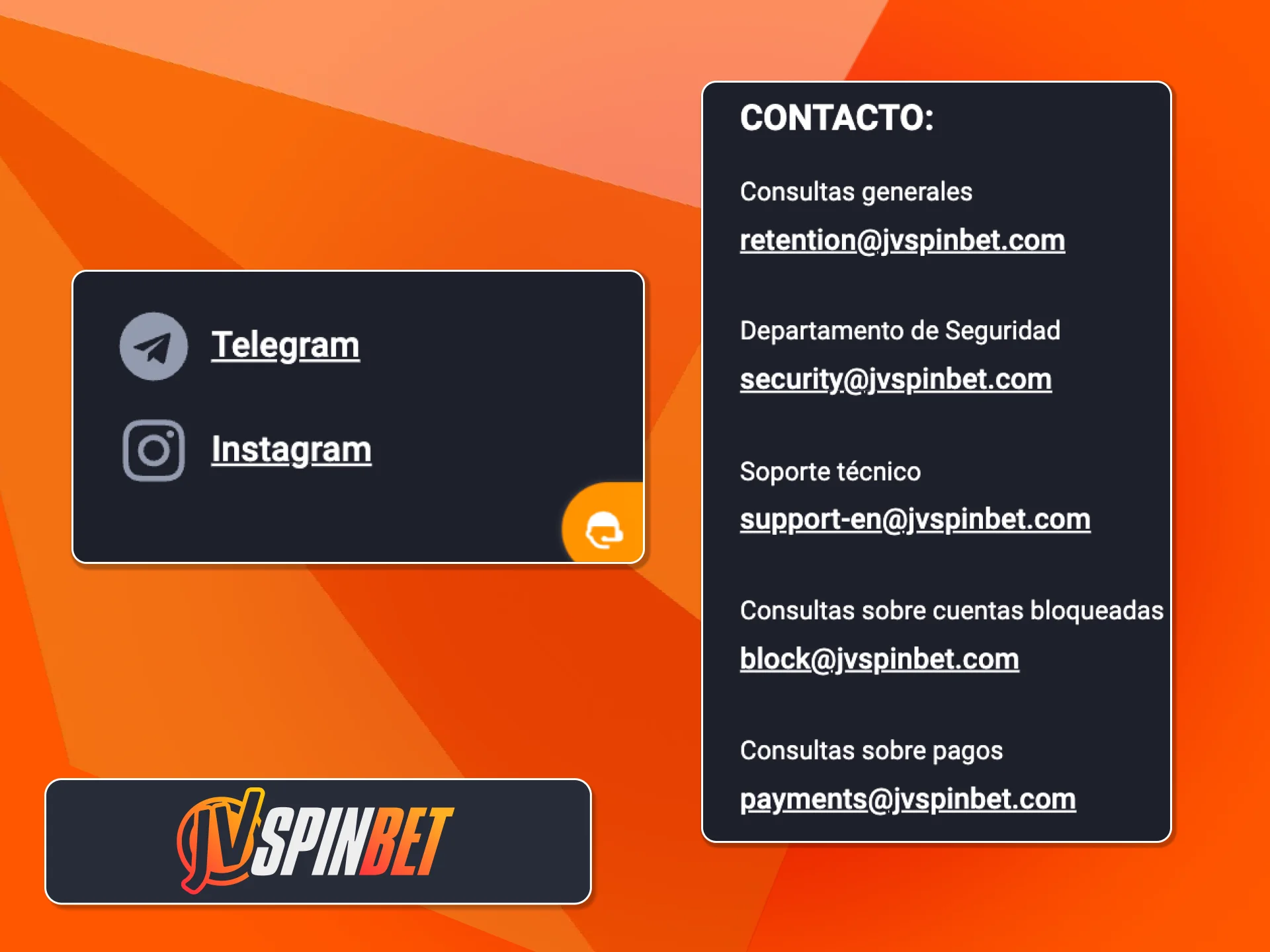 Redes solo para noticias, ayuda real por chat JVSpin.