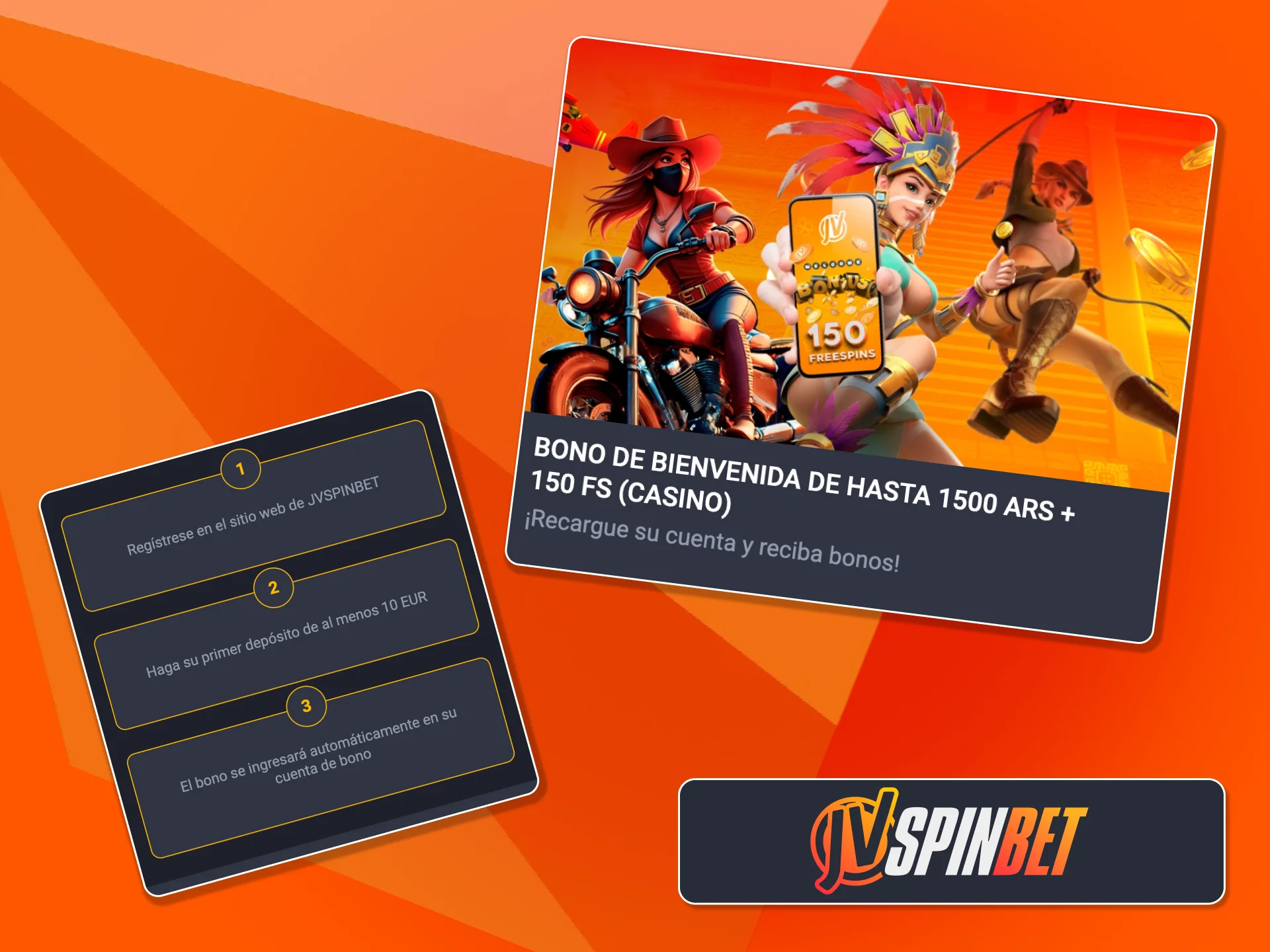 Recibí giros gratis y saldo extra tras depositar en JVSpin.