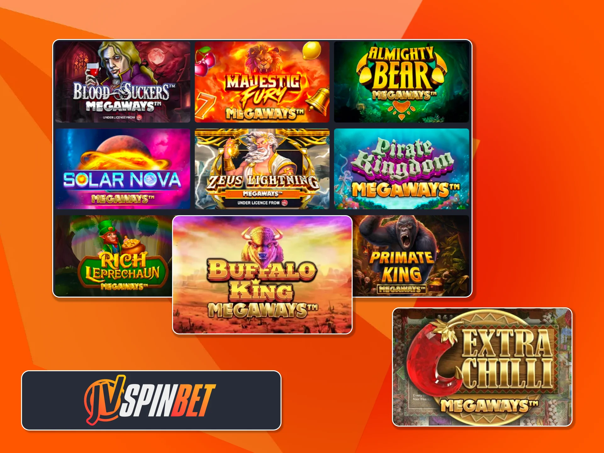 Jugá slots Megaways con miles de formas de ganar en JVSpin.