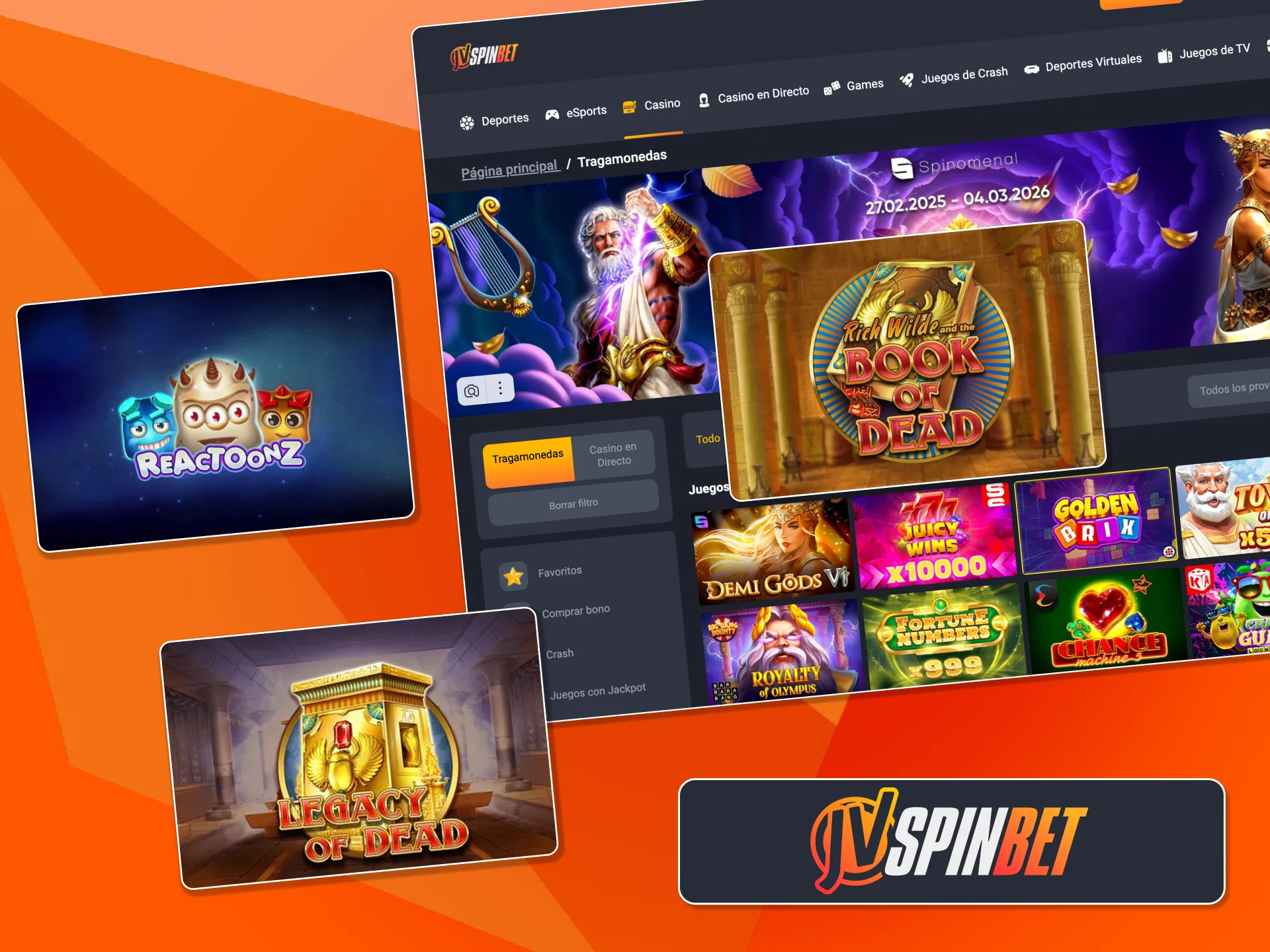 Disfrutá video tragamonedas con gráficos y bonos en JVSpin.